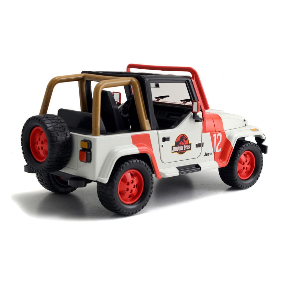 Jurassic World Diecast Modell 1/24 1992 Jeep Wrangler - Versand: 5-7 Tage nach Bestellung