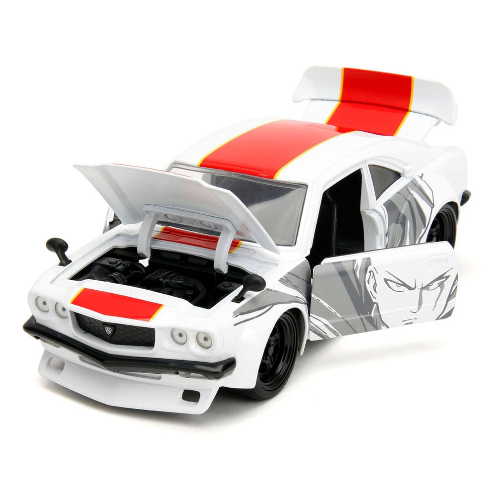 One Punch Man Diecast Modell 1/24 1974 Mazda RX-3 - Versand: 5-7 Tage nach Bestellung