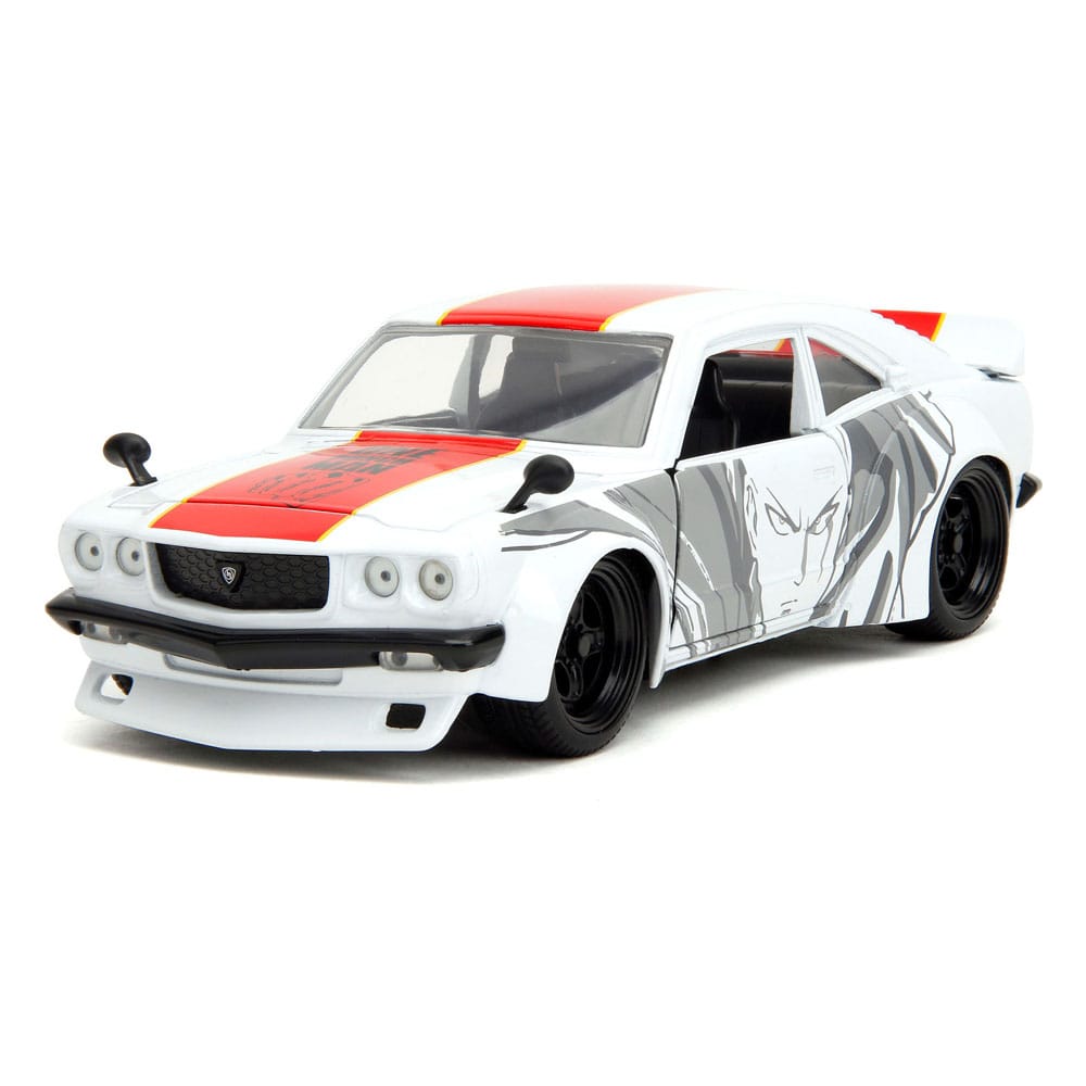 One Punch Man Diecast Modell 1/24 1974 Mazda RX-3 - Versand: 5-7 Tage nach Bestellung
