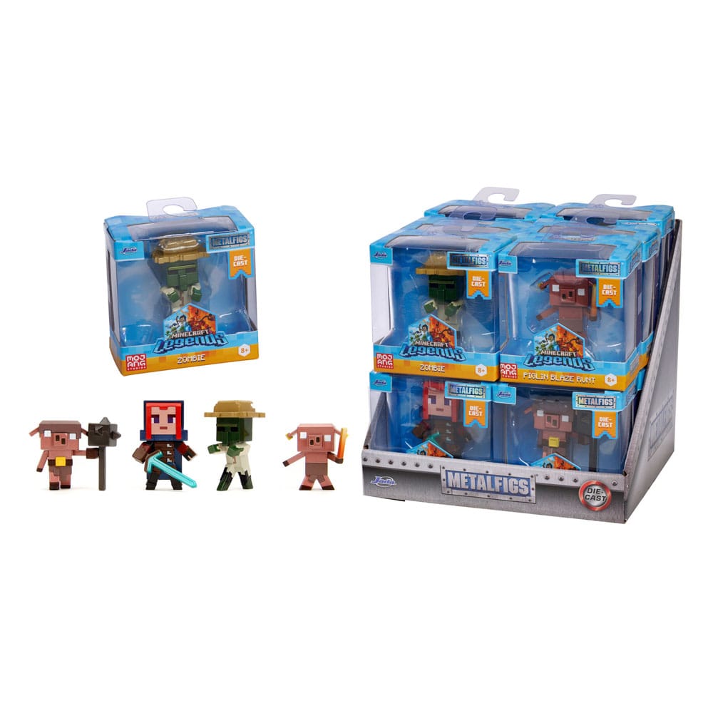 Minecraft Nano Metalfigs Diecast Minifiguren 6 cm Wave 2 Sortiment (12)  - Preorder - ETA: 25.12.2025