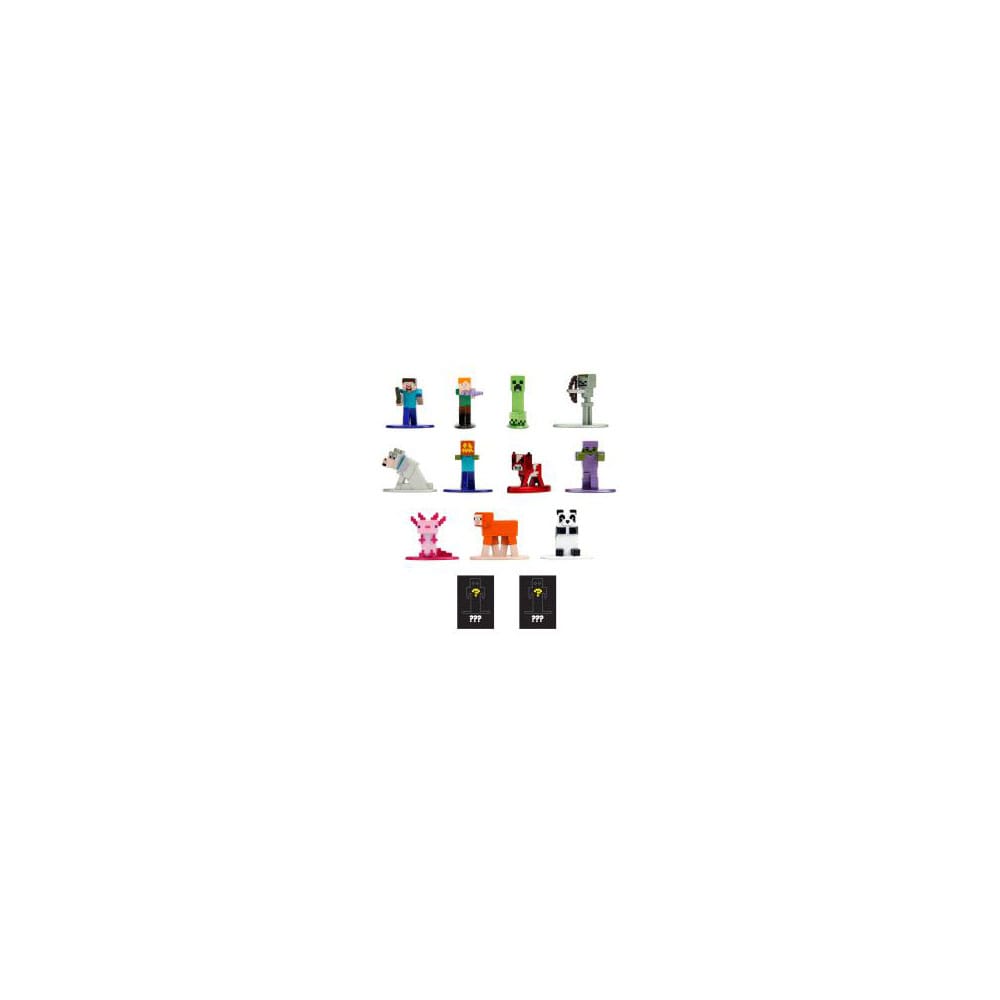 Minecraft Nano Metalfigs Diecast Minifiguren 4 cm Sortiment (12) - Preorder - ETA: 25.12.2025