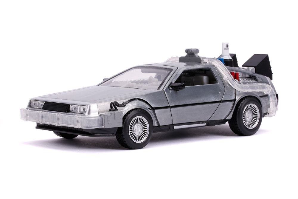 Zurück in die Zukunft II Hollywood Rides Diecast Modell 1/24 DeLorean Time Machine - Preorder - ETA: 22.11.2025
