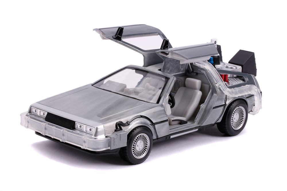 Zurück in die Zukunft II Hollywood Rides Diecast Modell 1/24 DeLorean Time Machine - Preorder - ETA: 22.11.2025