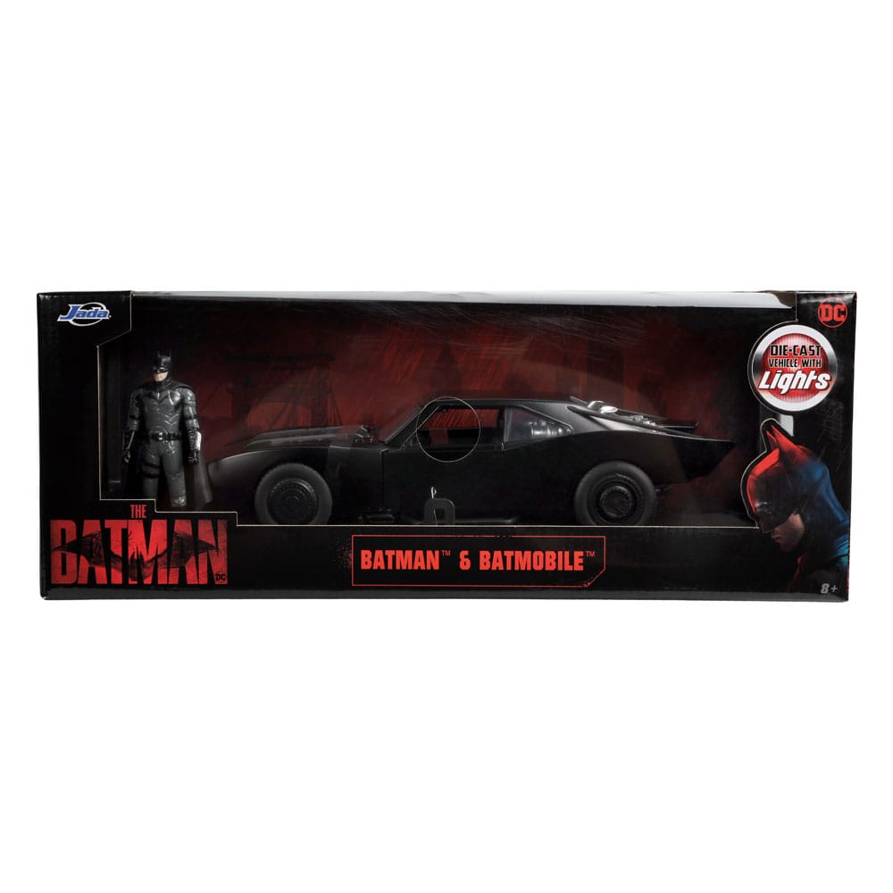 Batman 2022 Hollywood Rides Diecast Modell 1/18 2022 Batmobil mit Figur - Preorder - ETA: 22.11.2025