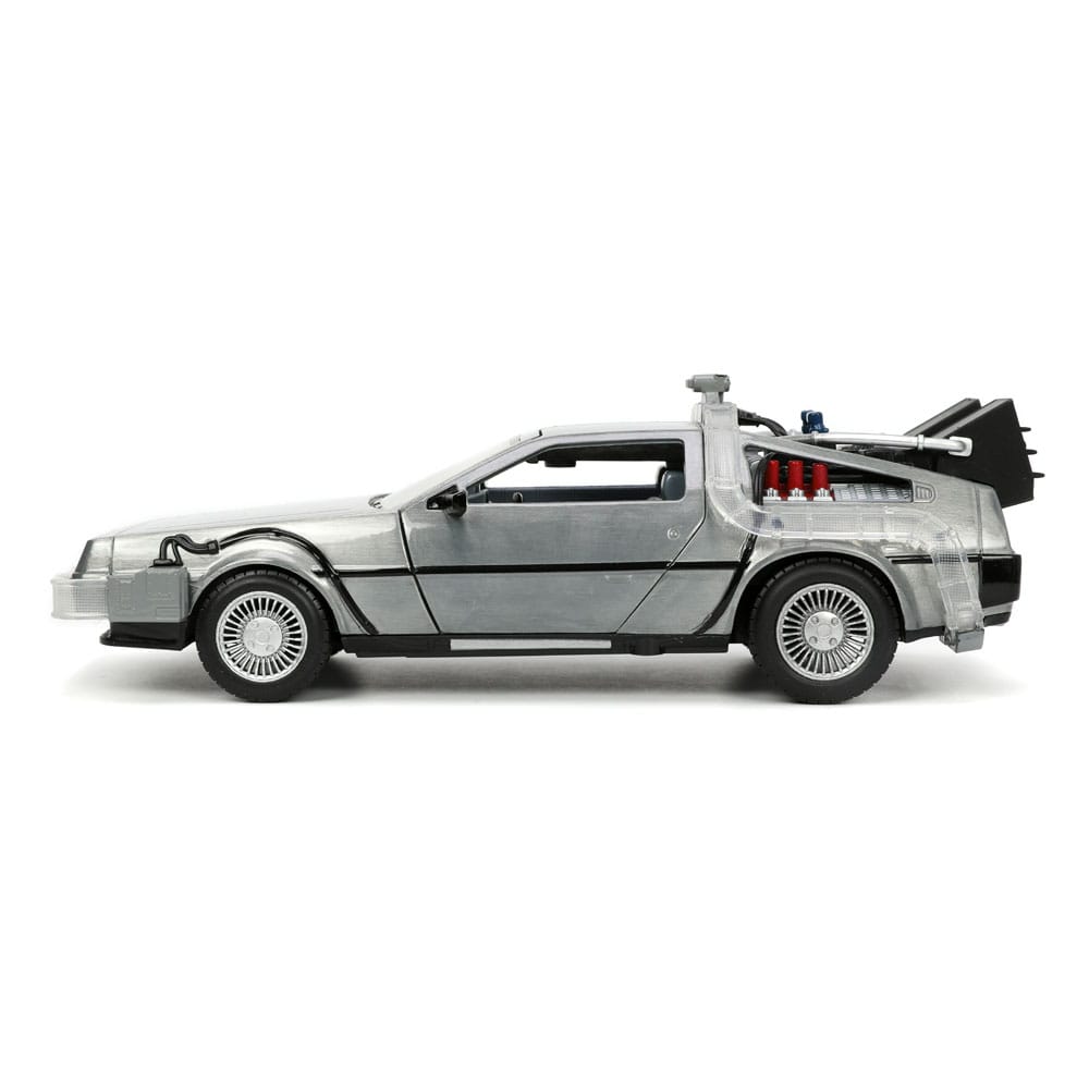 Back to the Future Hollywood Rides Diecast Modell 1/24 Back to the Future 1 Time Machine - Versand: 5-7 Tage nach Bestellung