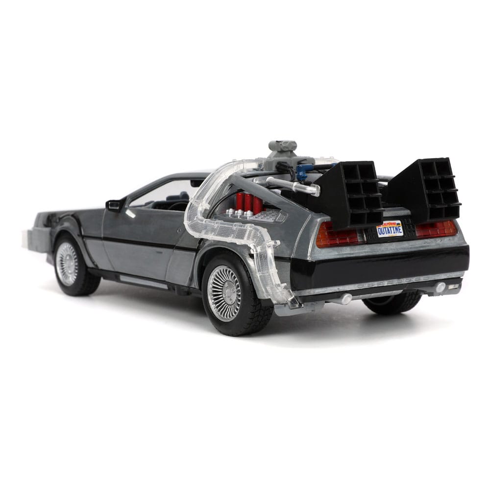 Back to the Future Hollywood Rides Diecast Modell 1/24 Back to the Future 1 Time Machine - Versand: 5-7 Tage nach Bestellung