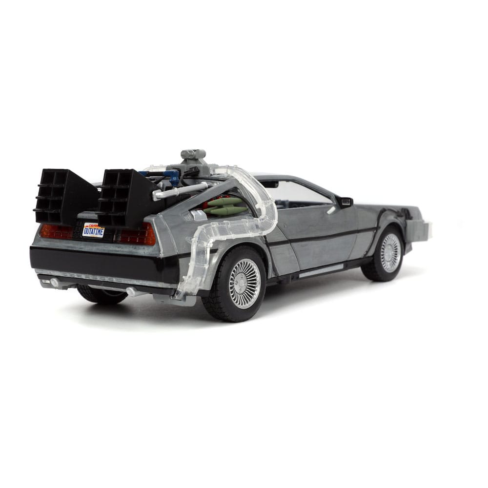 Back to the Future Hollywood Rides Diecast Modell 1/24 Back to the Future 1 Time Machine - Versand: 5-7 Tage nach Bestellung