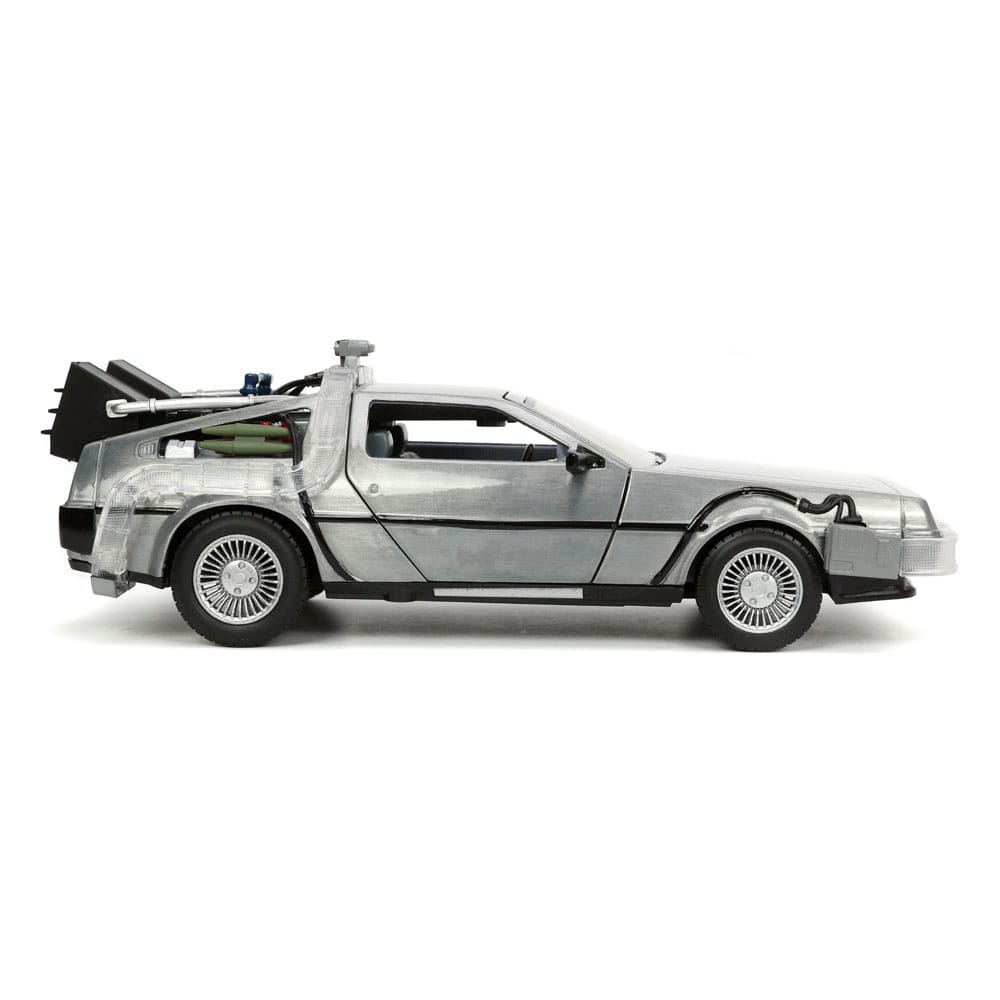 Back to the Future Hollywood Rides Diecast Modell 1/24 Back to the Future 1 Time Machine - Versand: 5-7 Tage nach Bestellung