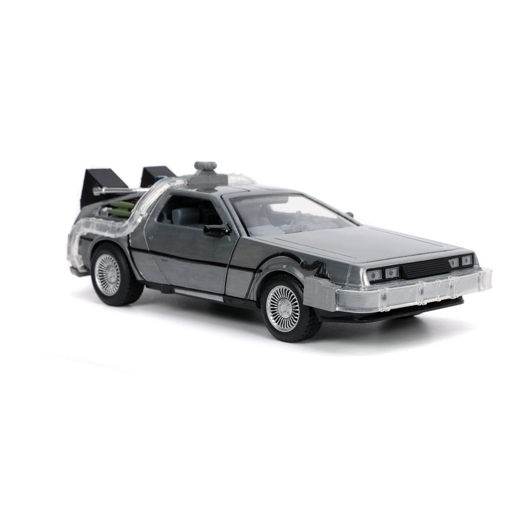 Back to the Future Hollywood Rides Diecast Modell 1/24 Back to the Future 1 Time Machine - Versand: 5-7 Tage nach Bestellung