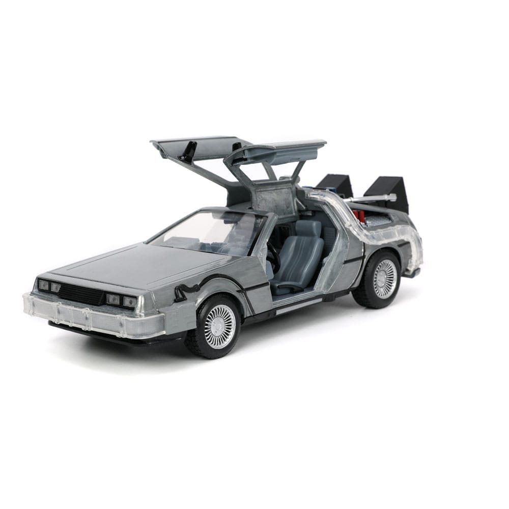 Back to the Future Hollywood Rides Diecast Modell 1/24 Back to the Future 1 Time Machine - Versand: 5-7 Tage nach Bestellung