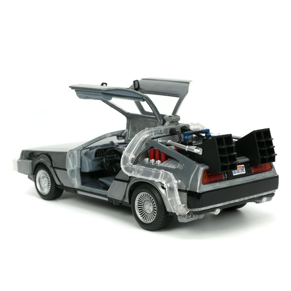 Back to the Future Hollywood Rides Diecast Modell 1/24 Back to the Future 1 Time Machine - Versand: 5-7 Tage nach Bestellung