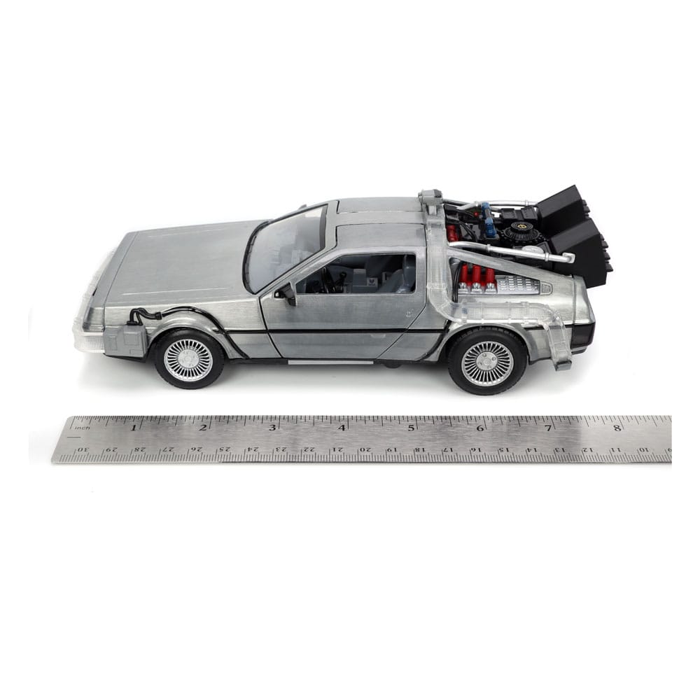 Back to the Future Hollywood Rides Diecast Modell 1/24 Back to the Future 1 Time Machine - Versand: 5-7 Tage nach Bestellung