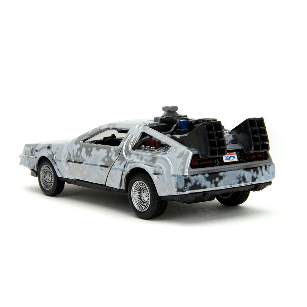 Zurück in die Zukunft Hollywood Rides Diecast Modell 1/32 DeLorean Time Machine Frost - Preorder - ETA: 01.10.2025
