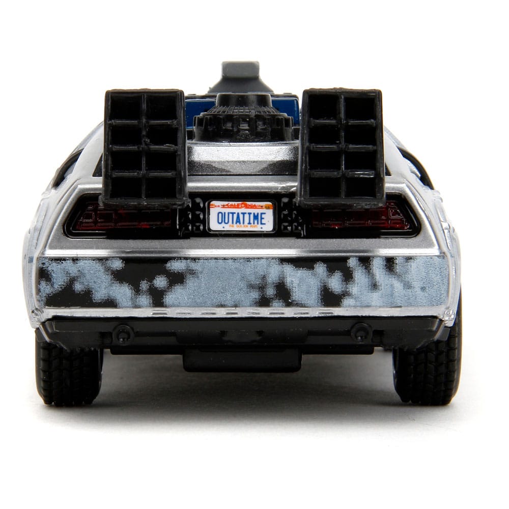 Zurück in die Zukunft Hollywood Rides Diecast Modell 1/32 DeLorean Time Machine Frost - Preorder - ETA: 01.10.2025