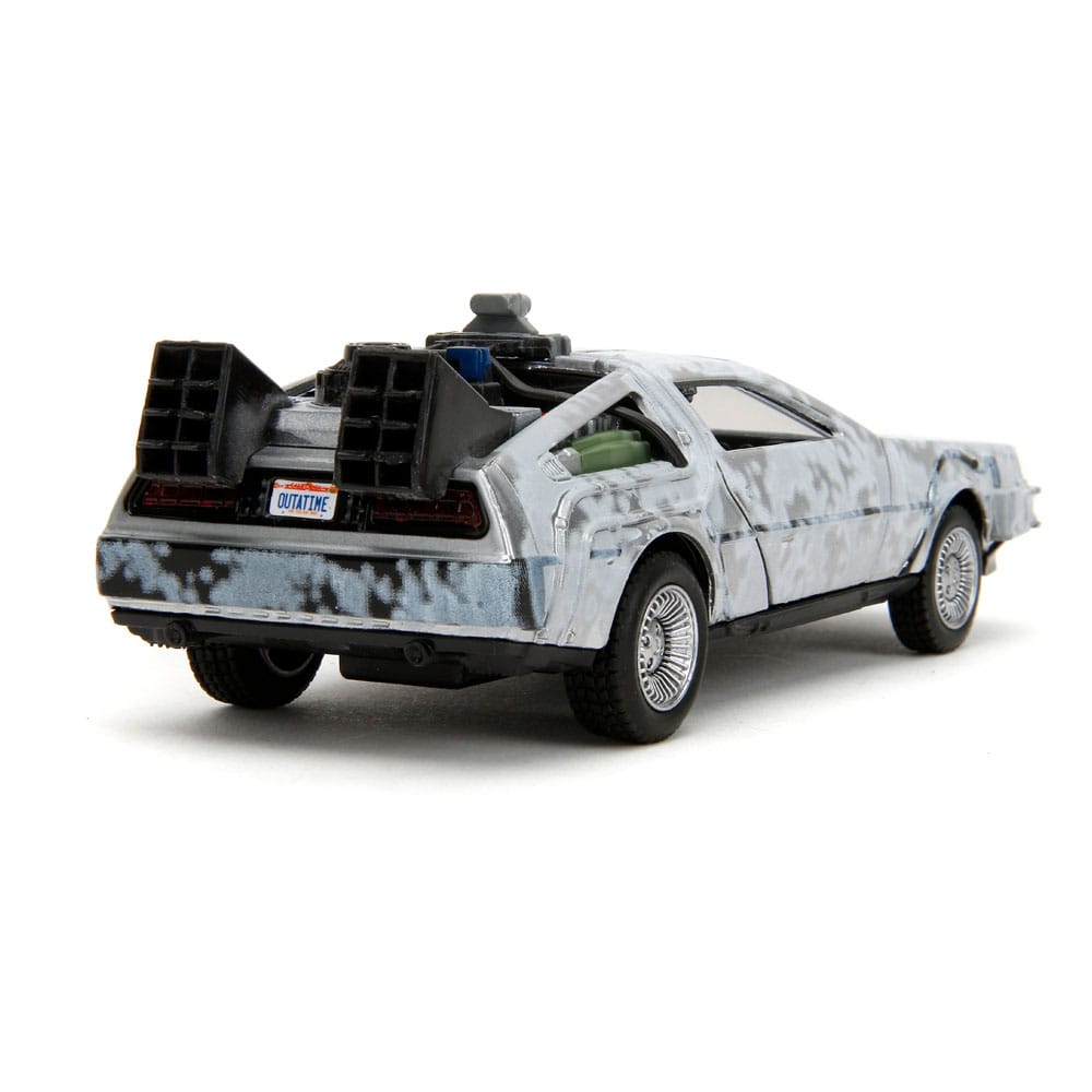 Zurück in die Zukunft Hollywood Rides Diecast Modell 1/32 DeLorean Time Machine Frost - Preorder - ETA: 01.10.2025