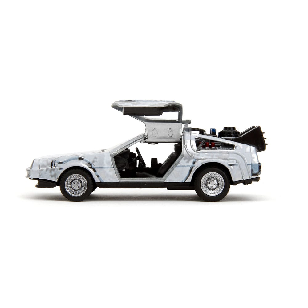 Zurück in die Zukunft Hollywood Rides Diecast Modell 1/32 DeLorean Time Machine Frost - Preorder - ETA: 01.10.2025