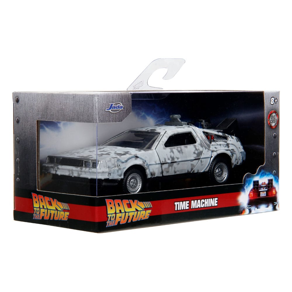 Zurück in die Zukunft Hollywood Rides Diecast Modell 1/32 DeLorean Time Machine Frost - Preorder - ETA: 01.10.2025