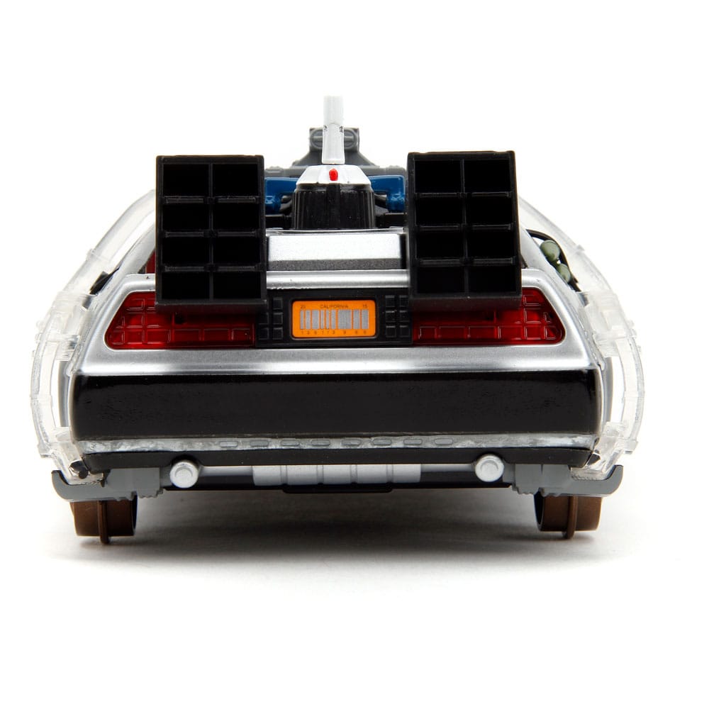 Zurück in die Zukunft III Hollywood Rides Diecast Modell 1/24 DeLorean Time Machine Railroad Wheels - Preorder - ETA: 22.11.2025