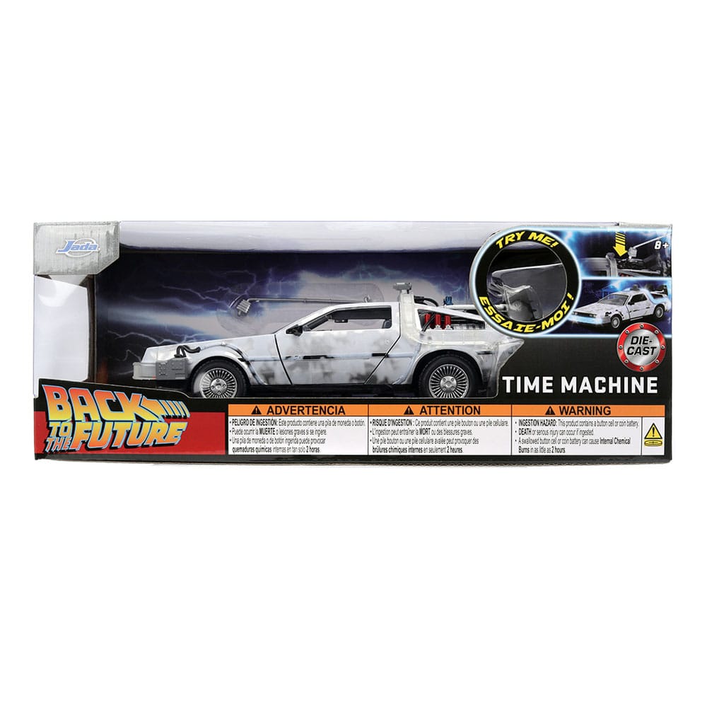 Zurück in die Zukunft Diecast Modell 1/24 Time Machine Frost - Versand: 5-7 Tage nach Bestellung