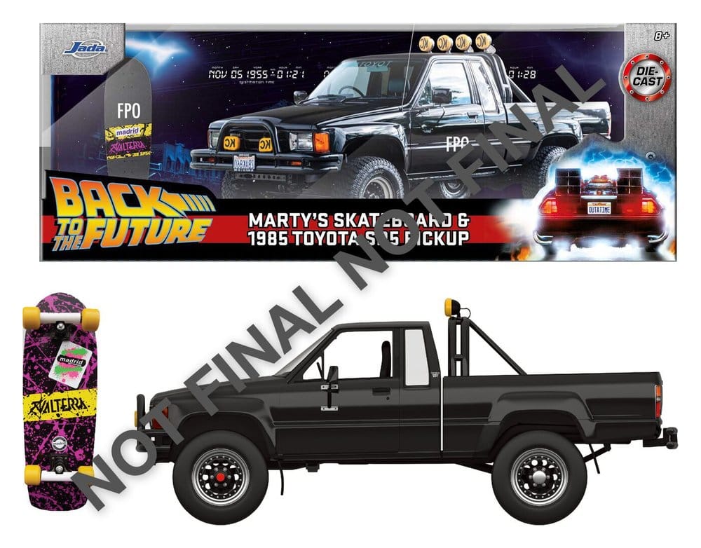Zurück in die Zukunft Diecast Modell 1:24 Marty's Skateboard 1985 Toyota - Preorder - ETA: 09.10.2026