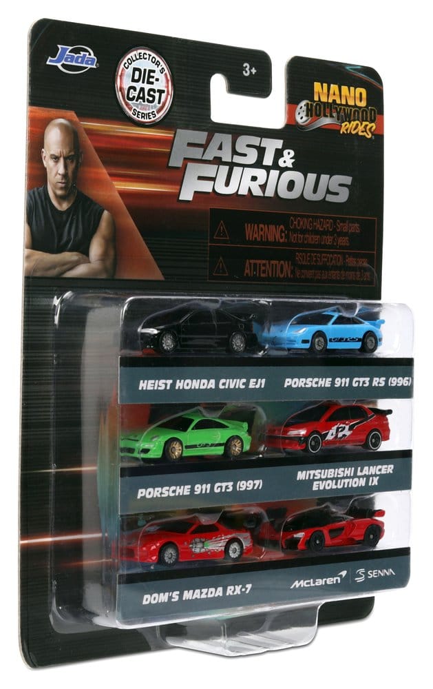 Fast & Furious 6er-Pack Nano Cars - Preorder - ETA: 09.12.2026