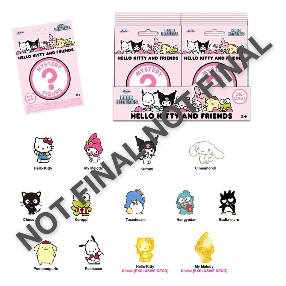 Sanrio Nanofigs Hello Kitty Minifiguren Blind Box Display (24) - Preorder - ETA: 25.08.2026