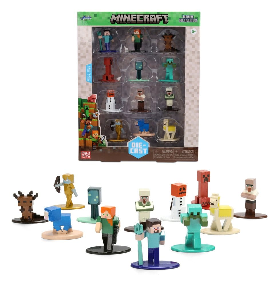 Minecraft Nano Metalfigs Minifiguren 12er-Pack - Preorder - ETA: 25.08.2026