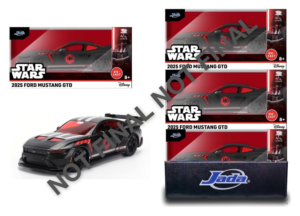 Star Wars Diecast Modell 1:32 Darth Vader 2005 Ford Mustang GTD Sortiment (6) - Preorder - ETA: 09.12.2026