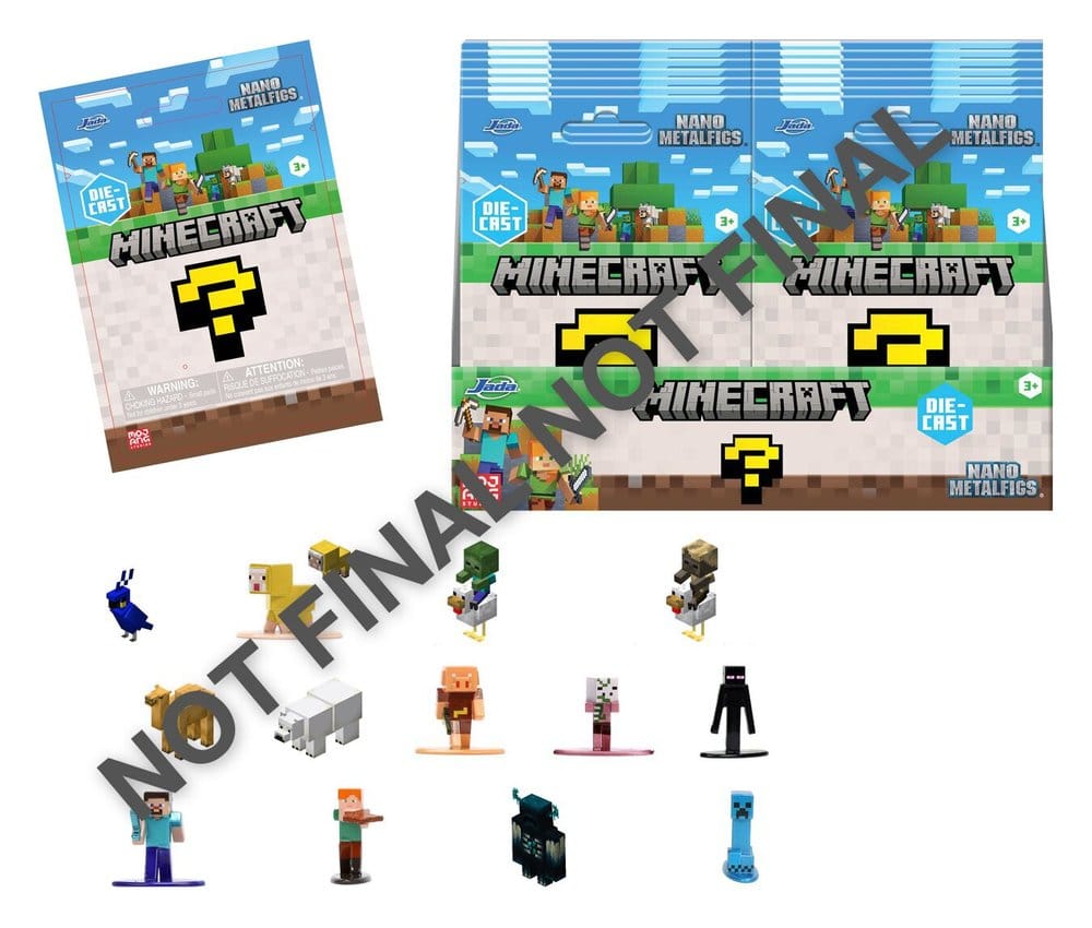 Minecraft Nano Metalfigs Minifiguren Blind Pack Display (24) - Preorder - ETA: 08.01.2027