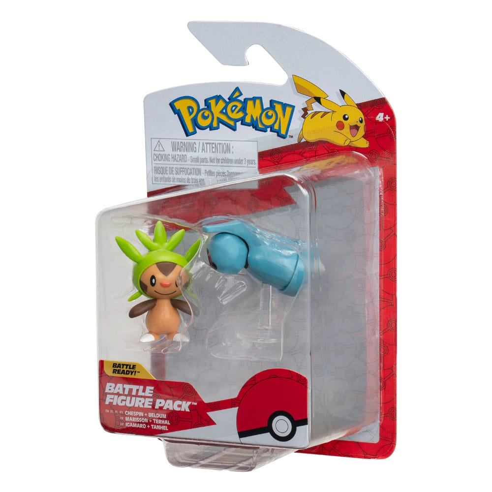 Pokémon Battle Figure First Partner Set Figuren 2er-Pack Igamaro, Tanhel 5 cm - Preorder - ETA: 09.12.2025