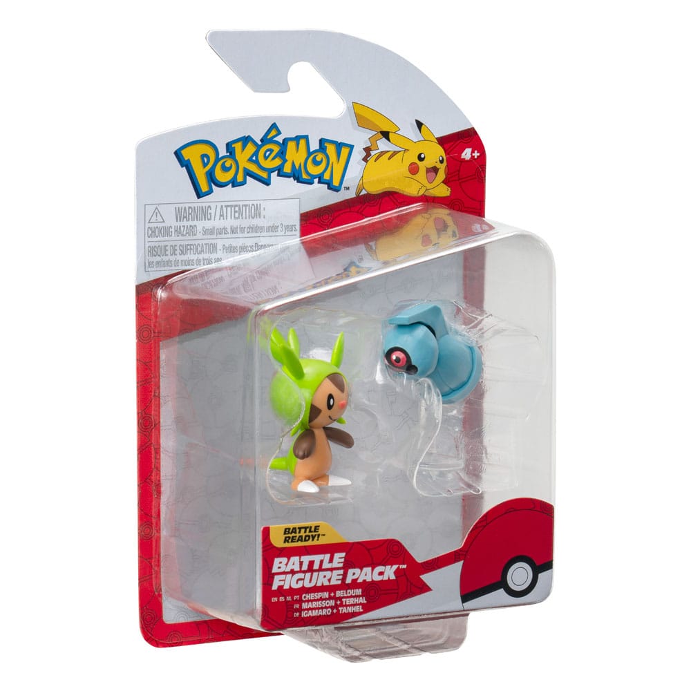 Pokémon Battle Figure First Partner Set Figuren 2er-Pack Igamaro, Tanhel 5 cm - Preorder - ETA: 09.12.2025