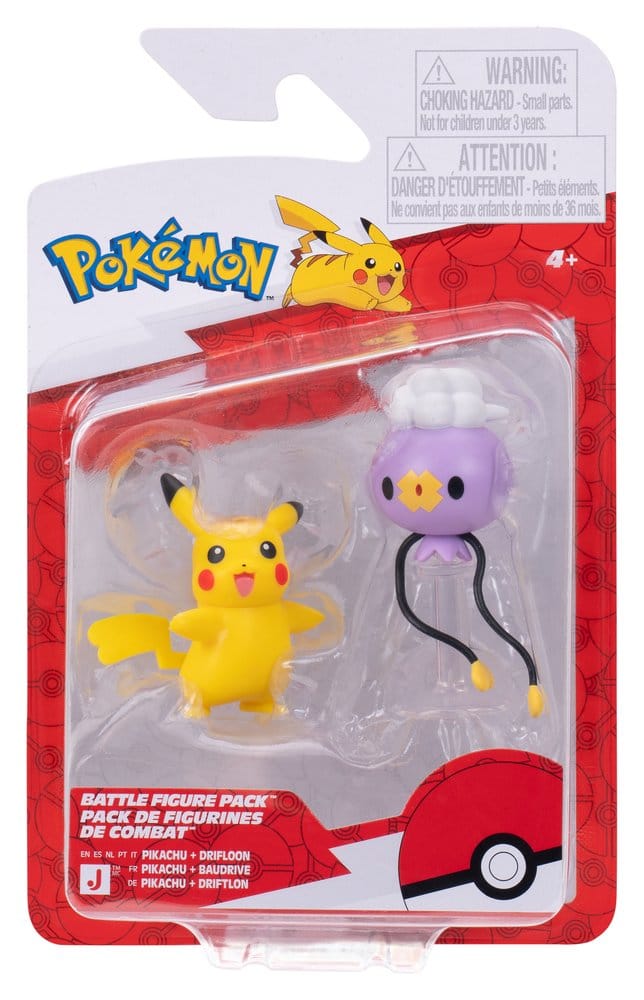 Pokémon Battle Figure Actionfiguren 2er-Pack Driftlon & Pikachu - Preorder - ETA: 25.09.2026