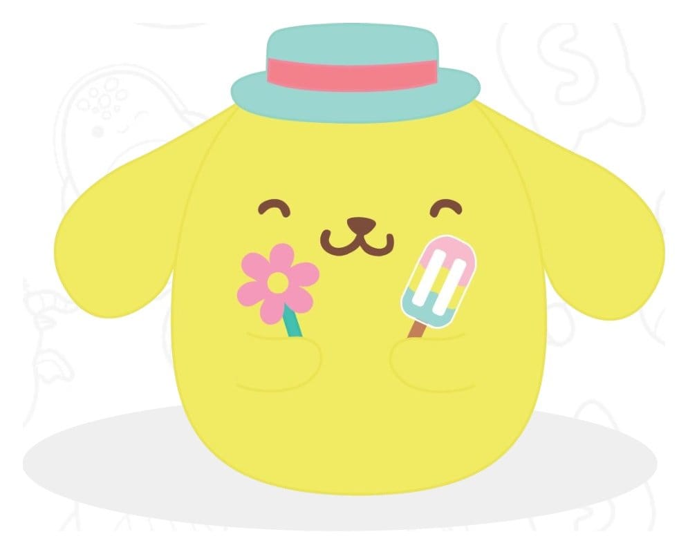 Sanrio Squishmallow Plüschfigur Hello Kitty and Friends Seize the Moment Pompompurin Popsicle 20 cm - Versand: 7 Tage nach Bestellung