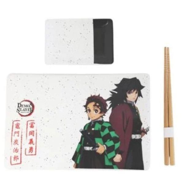 Demon Slayer Keramik Sushi Set mit Essstäbchen Tanjiro & Giyu - Preorder - ETA: 25.09.2025