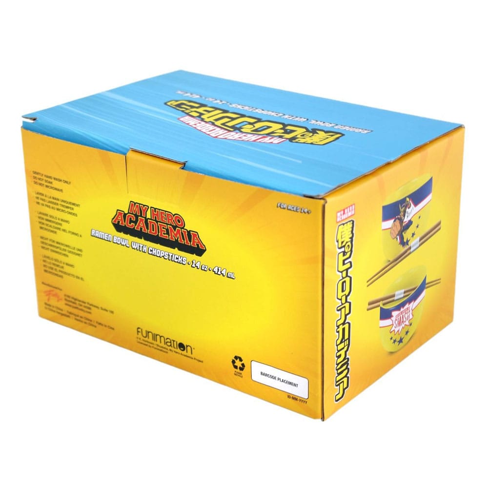 My Hero Academia Ramen-Schüssel mit Stäbchen All Might 414 ml - Preorder - ETA: 25.09.2025