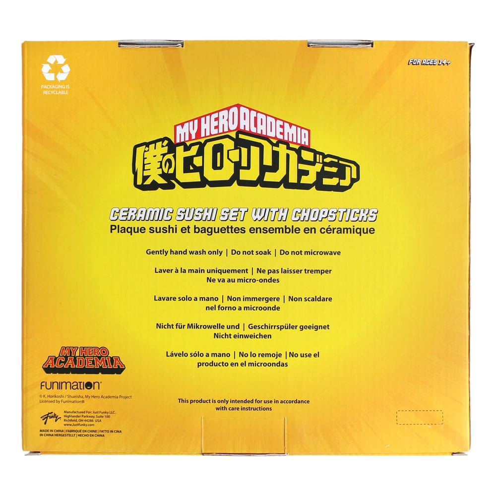 My Hero Academia Keramik Sushi Set mit Essstäbchen UA - Preorder - ETA: 25.09.2025