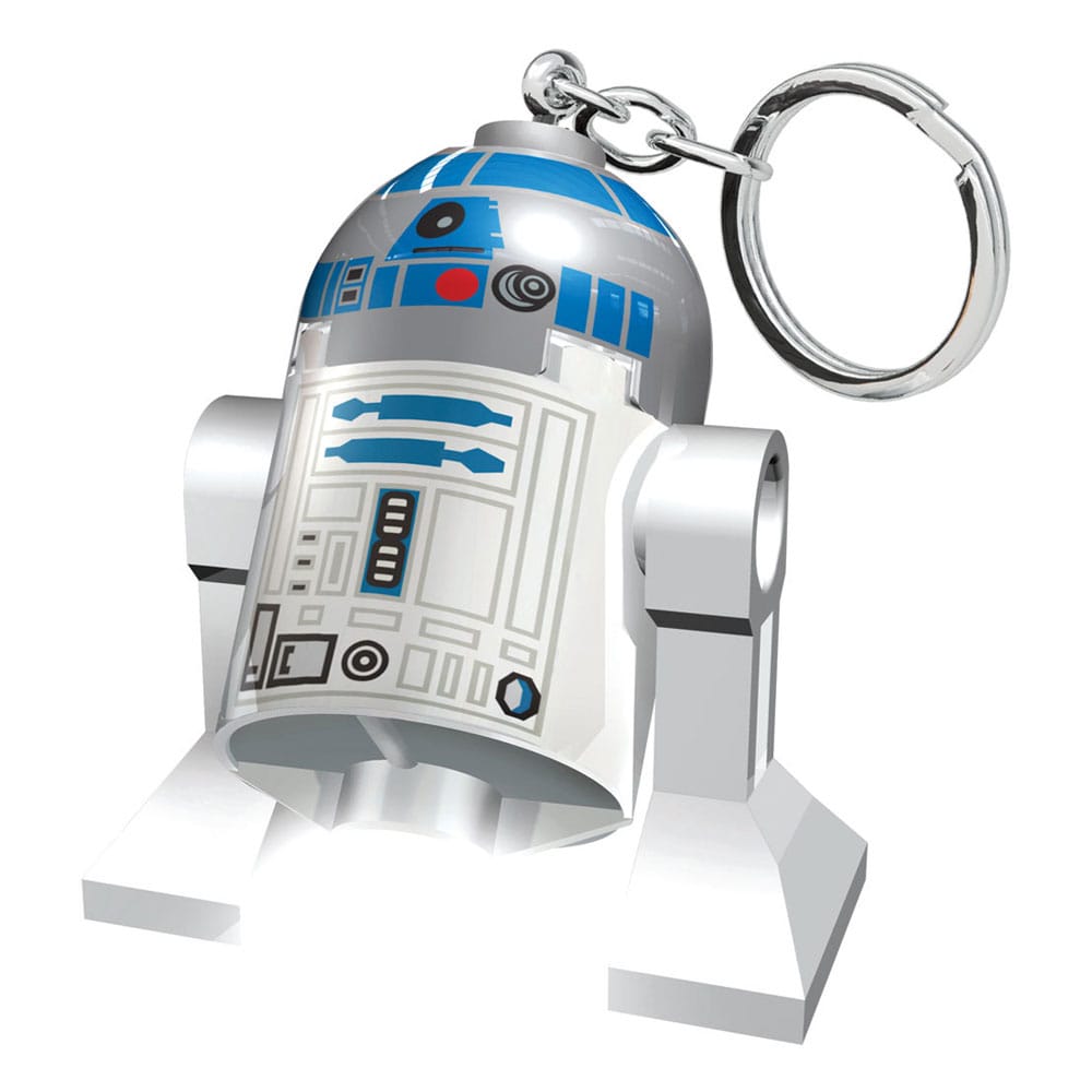 LEGO Star Wars Schlüsselanhänger mit Leuchtfunktion R2D2 8 cm - Versand: 5-7 Tage nach Bestellung