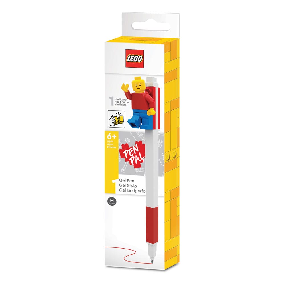 LEGO Gelstift mit Legofigur Rot - Versand: 7 Tage nach Bestellung
