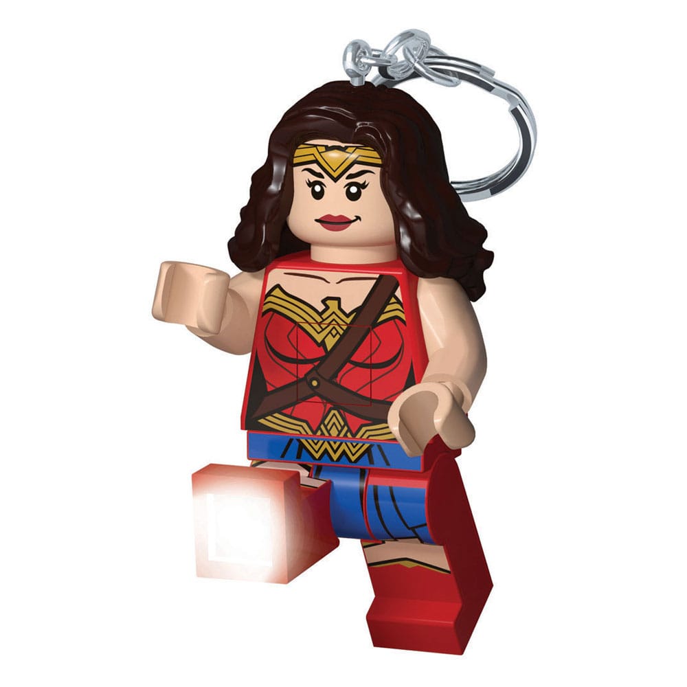LEGO DC Comics Schlüsselanhänger mit Leuchtfunktion Wonder Woman 8 cm - Versand: 7 Tage nach Bestellung