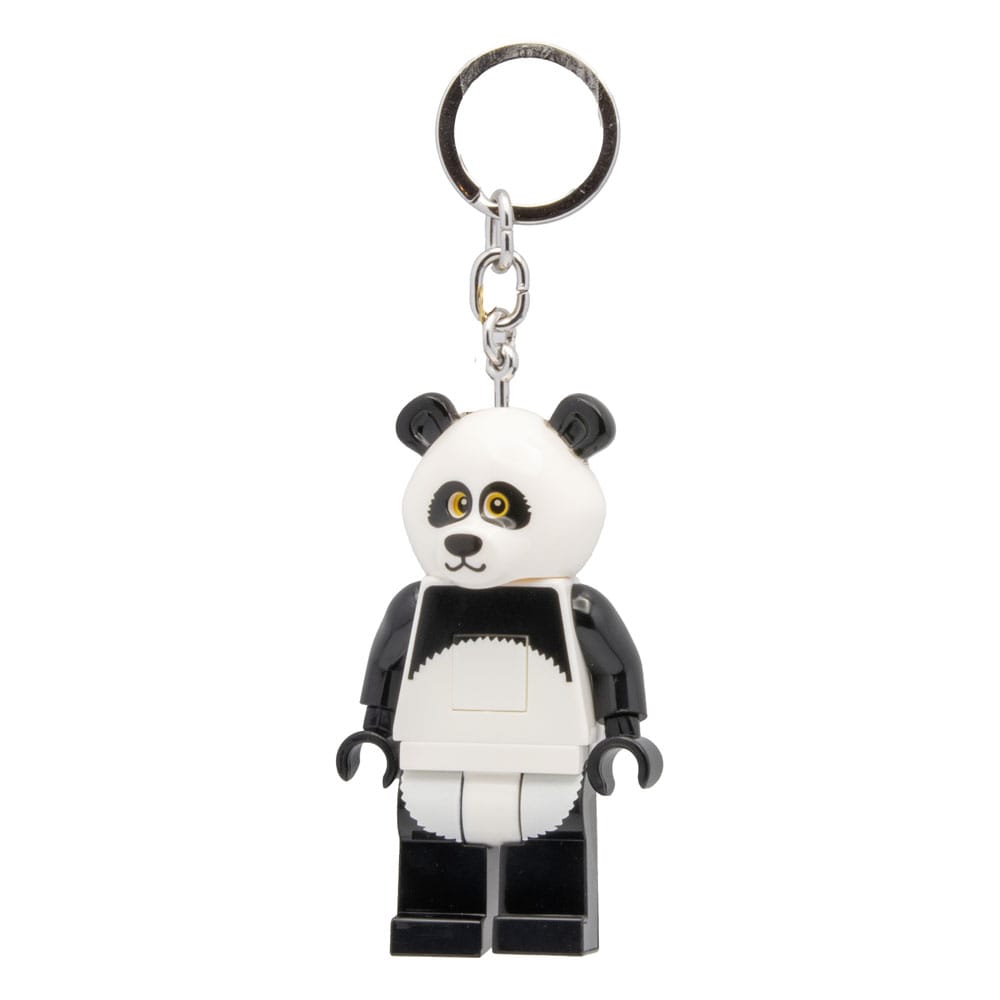 LEGO Minifigures Schlüsselanhänger mit Leuchtfunktion Panda Guy 8 cm - Versand: 7 Tage nach Bestellung