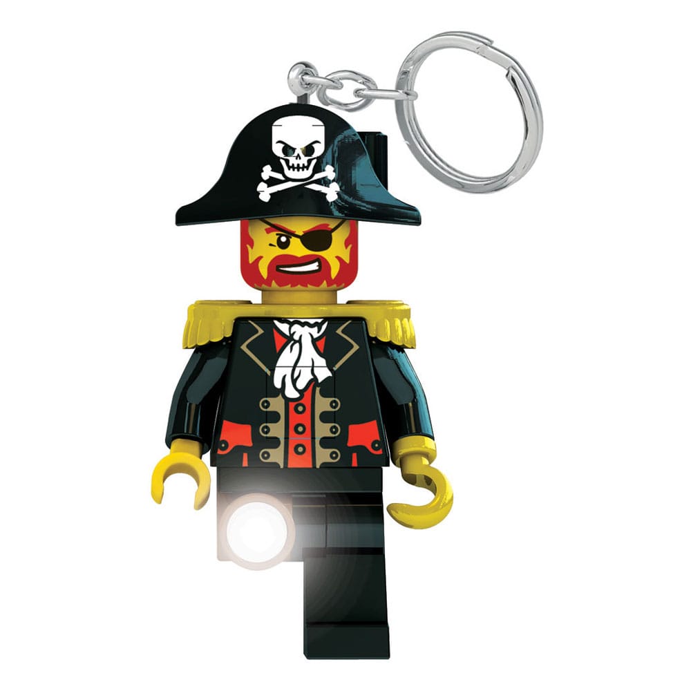 LEGO Iconic Schlüsselanhänger mit Leuchtfunktion Captain Brickbeard 8 cm - Versand: 5-7 Tage nach Bestellung