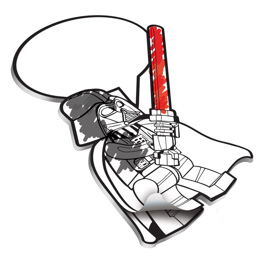 LEGO Star Wars Klebezettel Set mit Stift Darth Vader - Versand: 5-7 Tage nach Bestellung