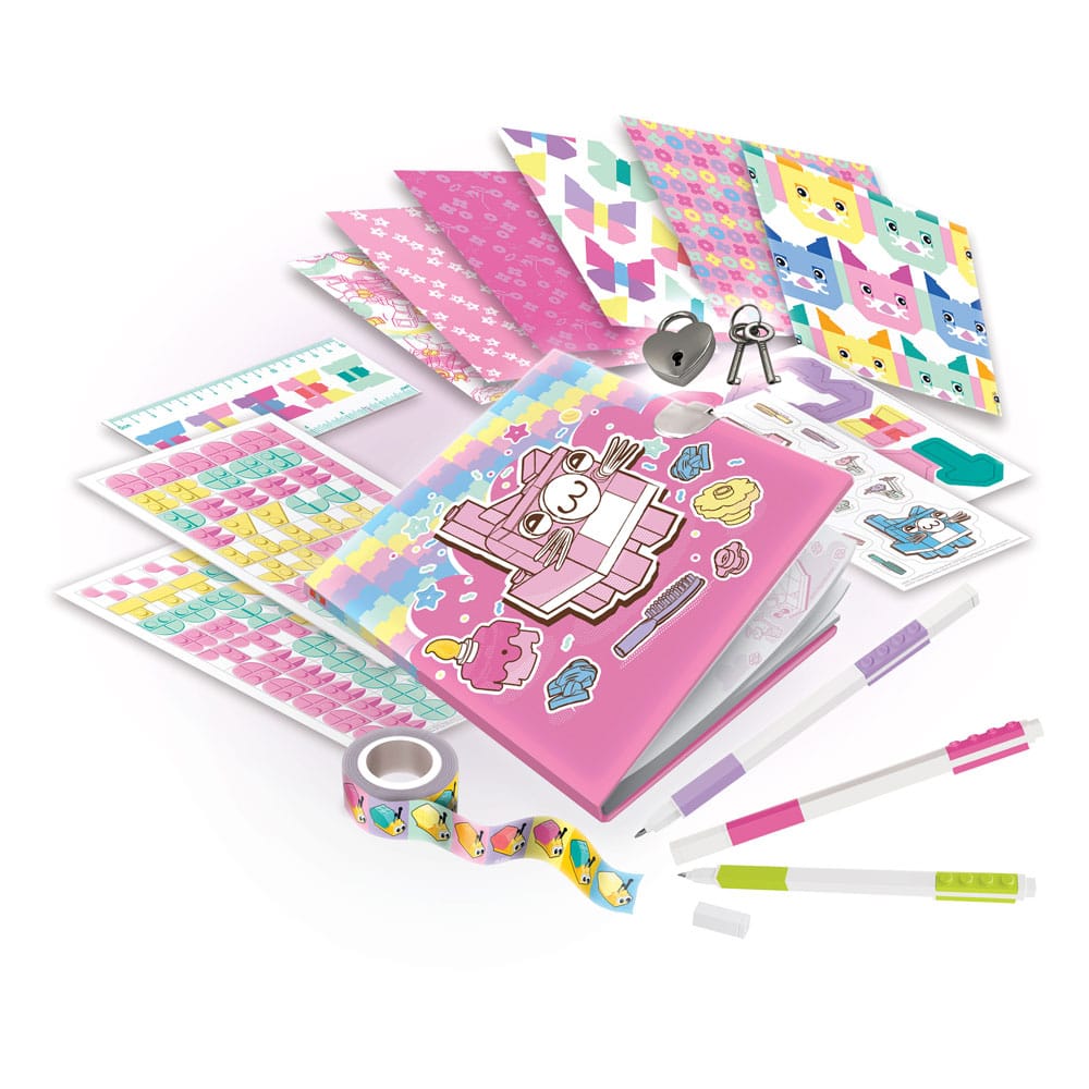 LEGO Tagebuch Set mit Schloss Katze - Versand: 7 Tage nach Bestellung