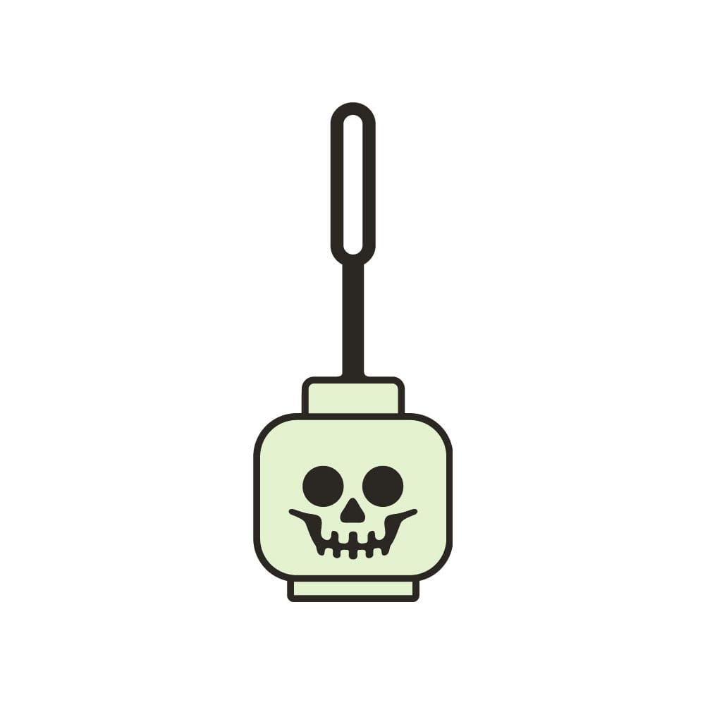 LEGO Minifigures Taschenanhänger Skelettkopf Glow in the Dark 10 cm - Preorder - ETA: 25.11.2025