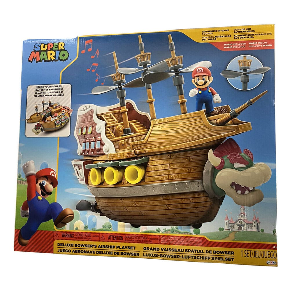 World of Nintendo Super Mario Spielset Bowsers Luftschiff Deluxe - Versand: 5-7 Tage nach Bestellung