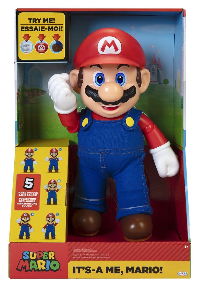 Super Mario Sprechende Actionfigur It's-A Me! Mario 36 cm - Preorder - ETA: 24.06.2026