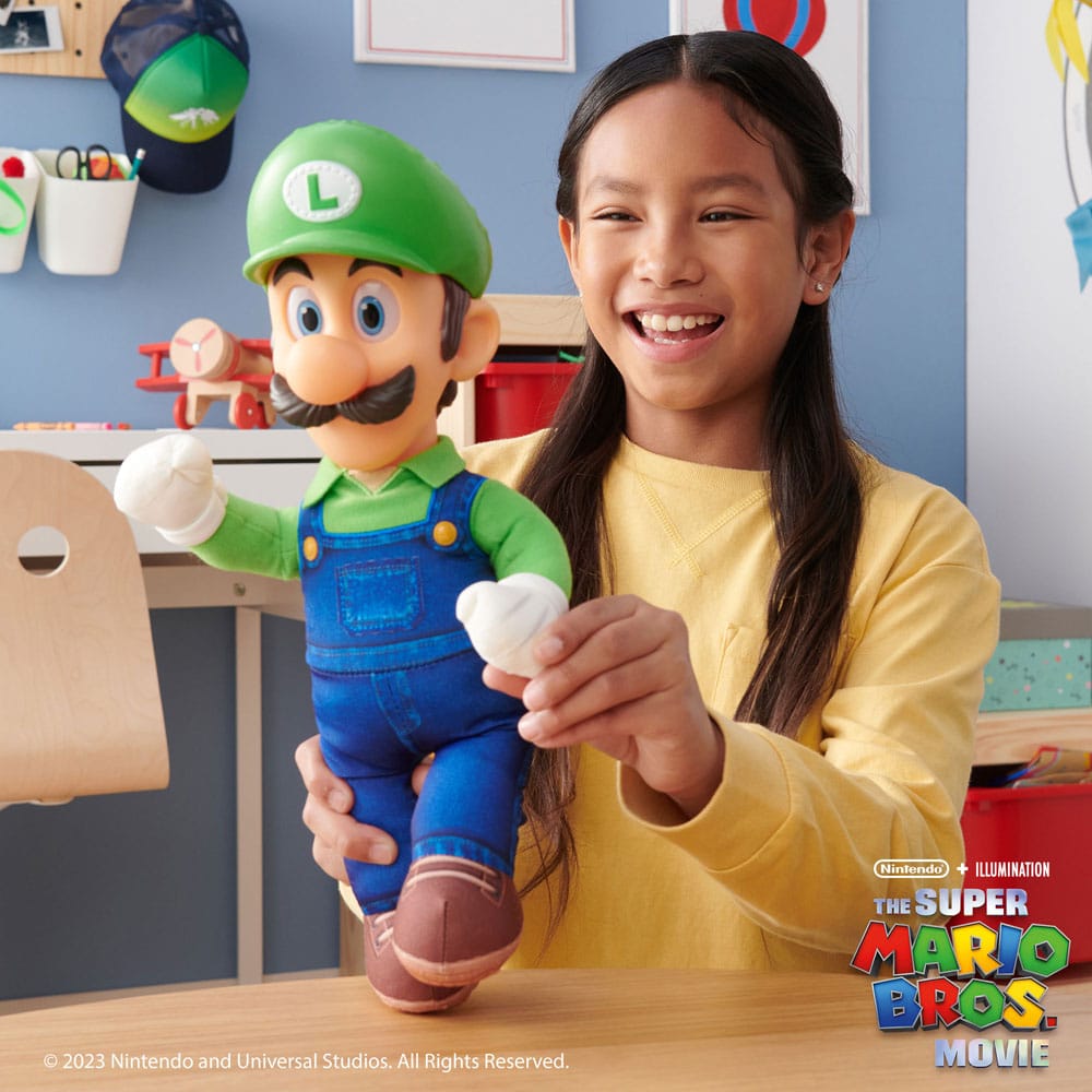 Der Super Mario Bros. Film Plüschfigur Luigi 30 cm - Versand: 5-7 Tage nach Bestellung