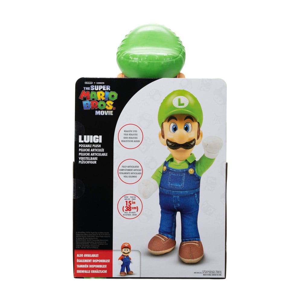 Der Super Mario Bros. Film Plüschfigur Luigi 30 cm - Versand: 5-7 Tage nach Bestellung