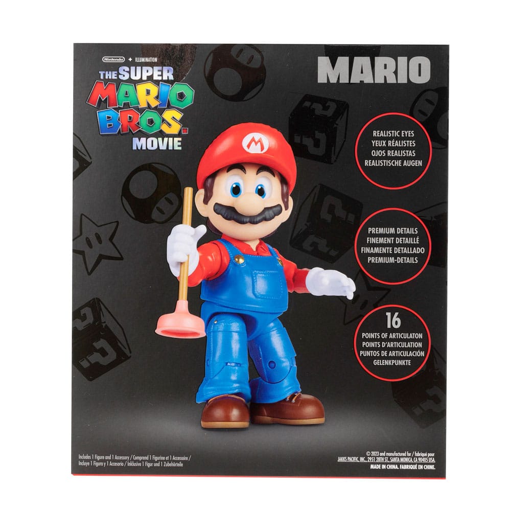Der Super Mario Bros. Film Actionfigur Mario 13 cm - Versand: 5-7 Tage nach Bestellung