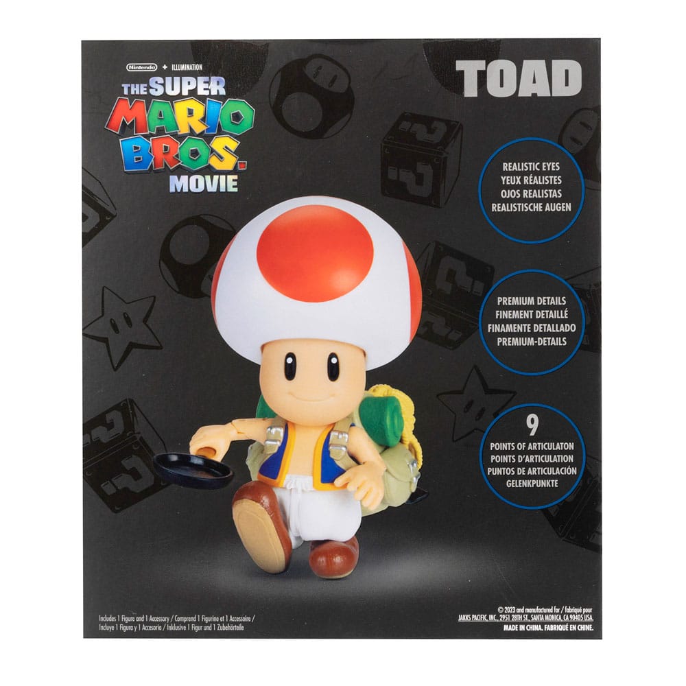 Der Super Mario Bros. Film Actionfigur Toad 13 cm - Versand: 5-7 Tage nach Bestellung